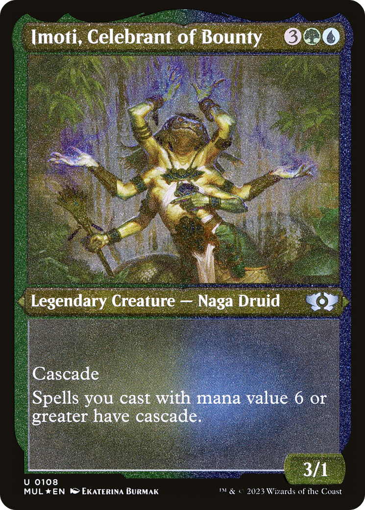 Imoti, Celebrant of Bounty (Foil Etched) |  Foil (108) [Multiverse Legends]