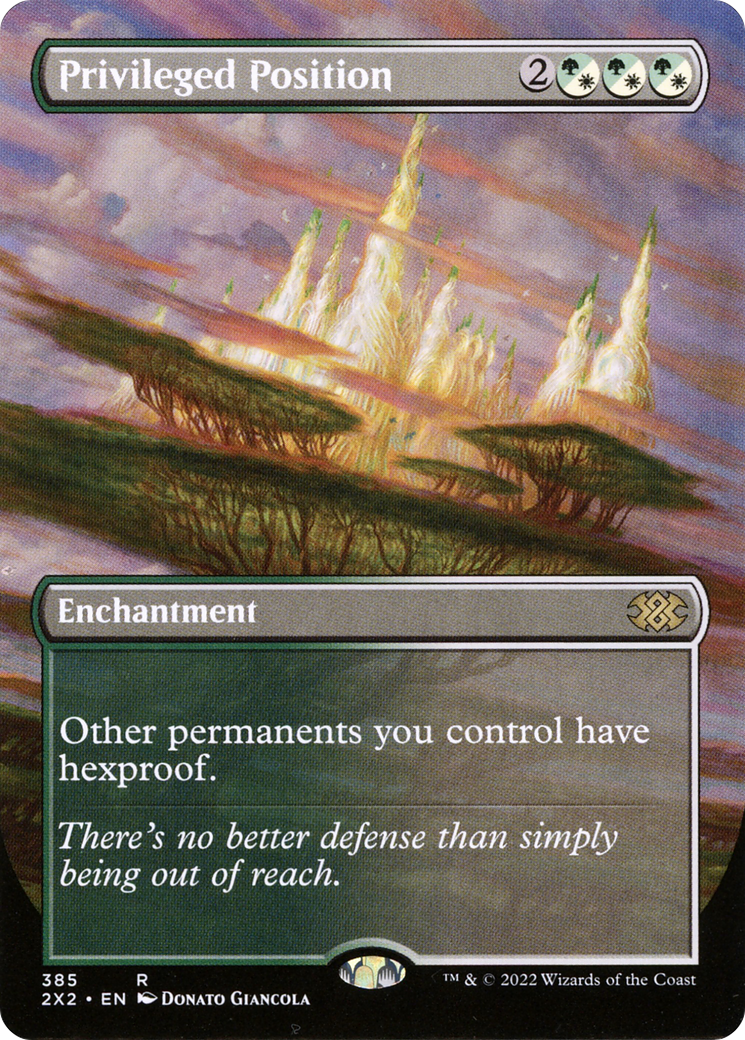 Privileged Position (Borderless Alternate Art) [Double Masters 2022] Foil