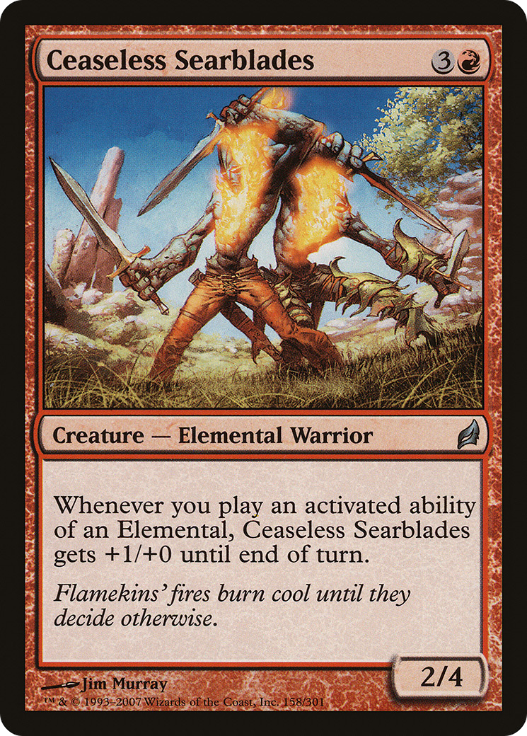 Ceaseless Searblades [Lorwyn] Foil