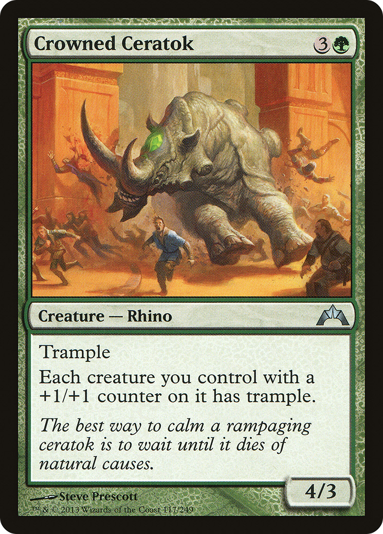 Crowned Ceratok [Gatecrash] Foil