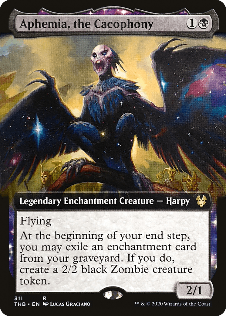 Aphemia, the Cacophony (Extended Art) [Theros Beyond Death] Foil