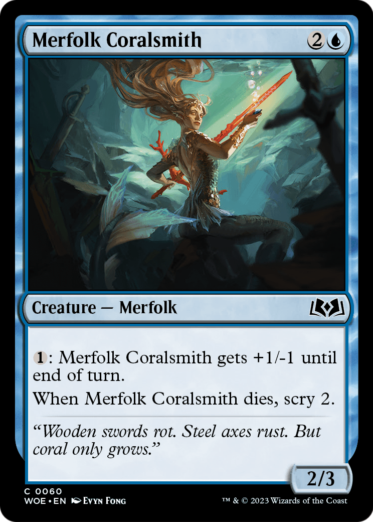 Merfolk Coralsmith [Wilds of Eldraine] Foil