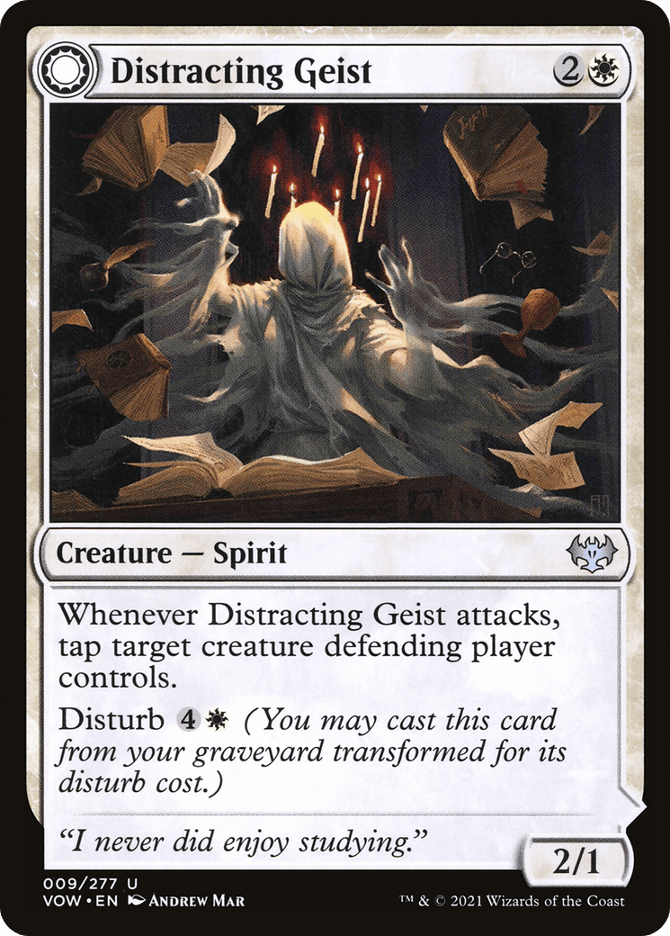 Distracting Geist // Clever Distraction [Innistrad: Crimson Vow] Foil