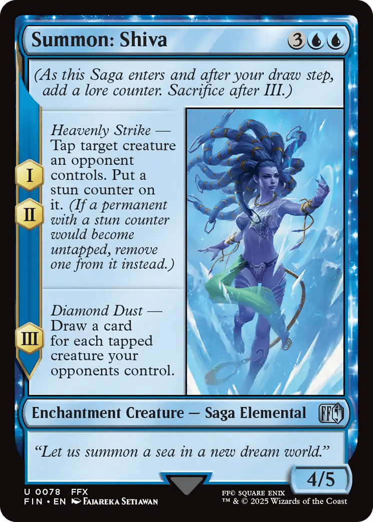Summon: Shiva (078) [FINAL FANTASY] : (enchantment) Foil