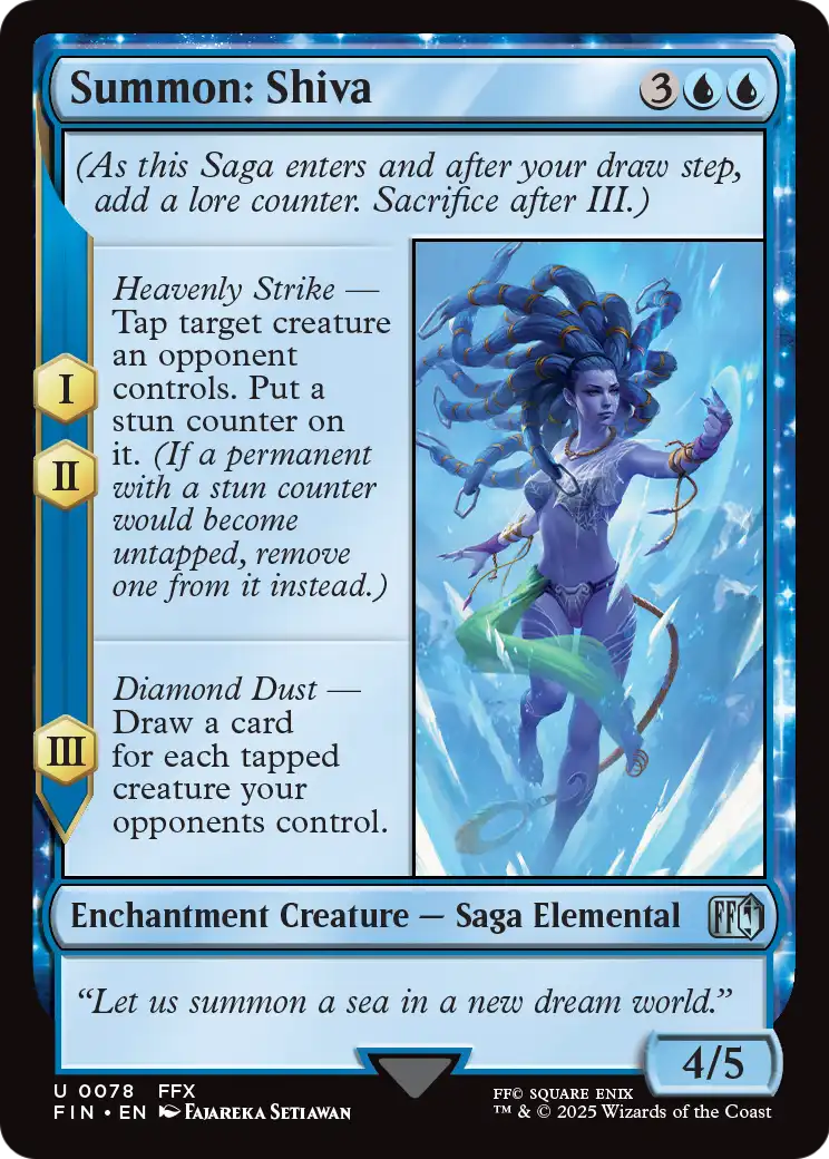 Summon: Shiva (078) [Universes Beyond: FINAL FANTASY]