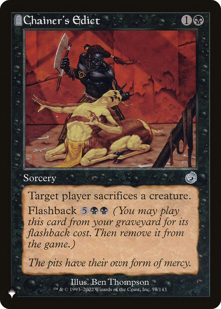 Chainer's Edict |  (TOR-57) [The List]