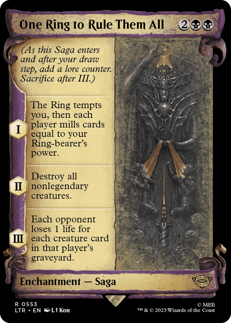 One Ring to Rule Them All [The Lord of the Rings: Tales of Middle-Earth Showcase Scrolls] Foil