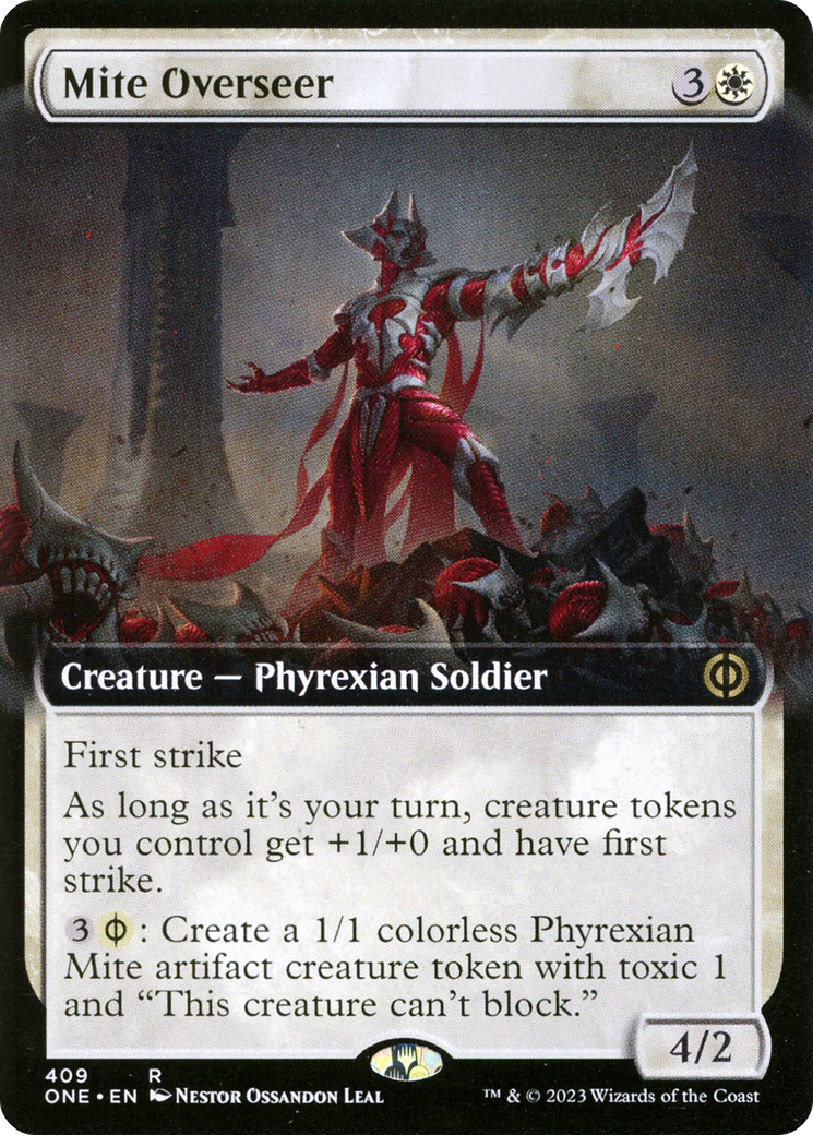 Mite Overseer (Extended Art) [Phyrexia: All Will Be One] Foil