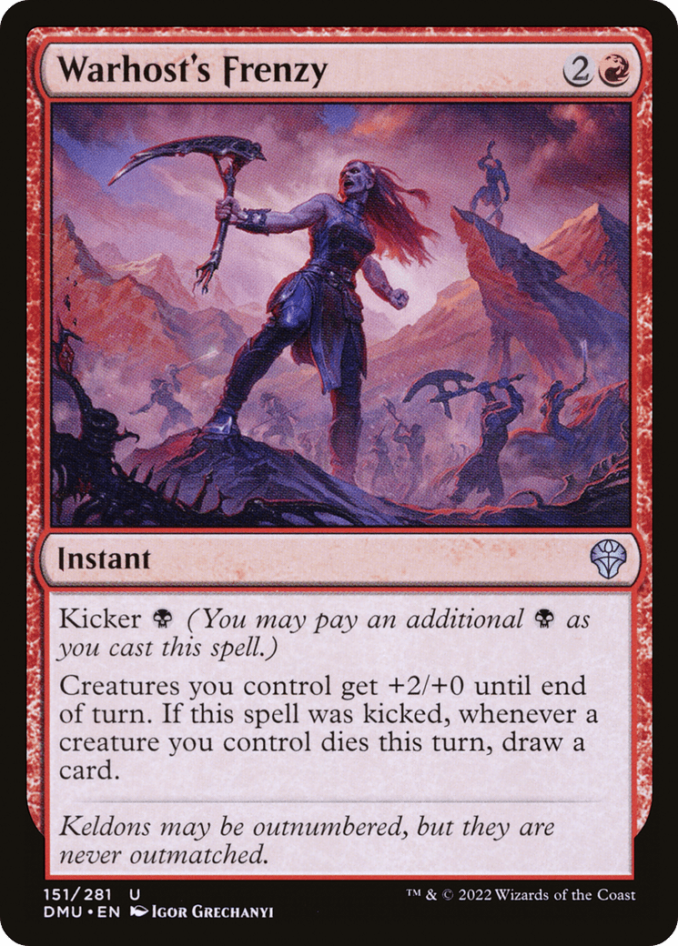 Warhost's Frenzy [Dominaria United] Foil