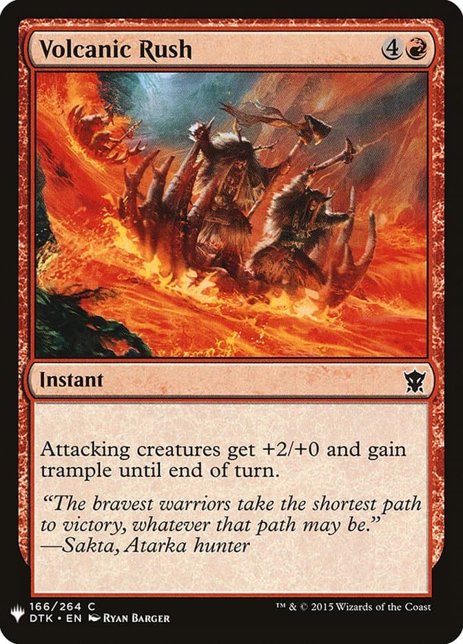 Volcanic Rush |  (DTK-166) [The List]