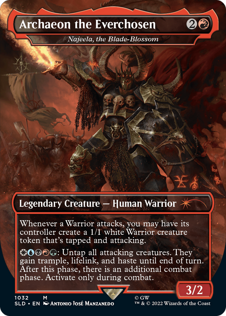 Archaeon the Everchosen - Najeela, the Blade-Blossom (Borderless) [Secret Lair Drop Series]