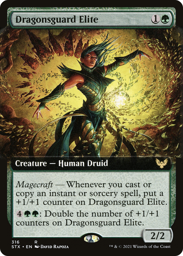 Dragonsguard Elite (Extended Art) [Strixhaven: School of Mages] Foil