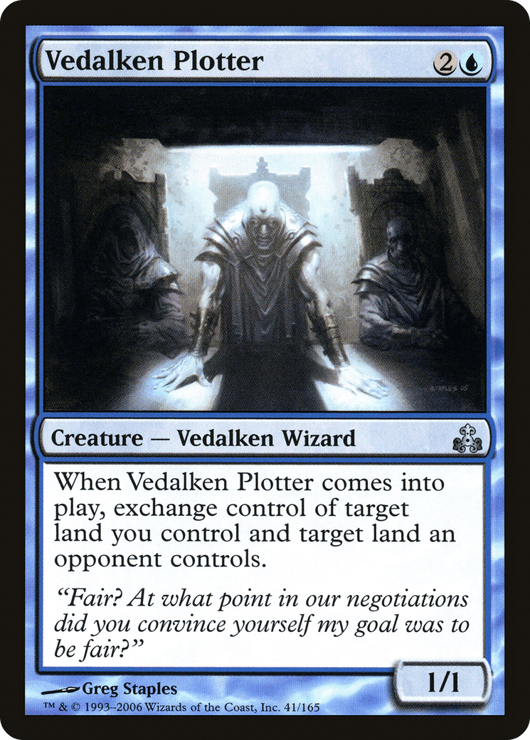 Vedalken Plotter [Guildpact] Foil