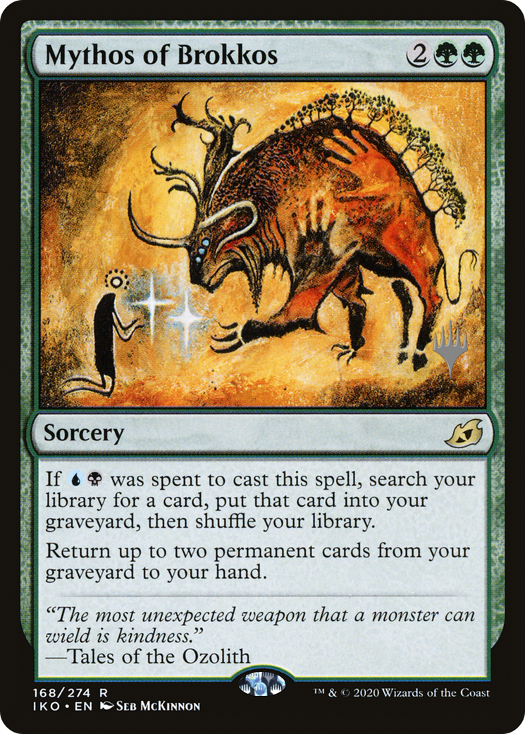 Mythos of Brokkos (Promo Pack) [Ikoria: Lair of Behemoths Promos] Foil