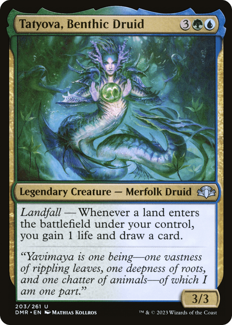 Tatyova, Benthic Druid [Dominaria Remastered] Foil