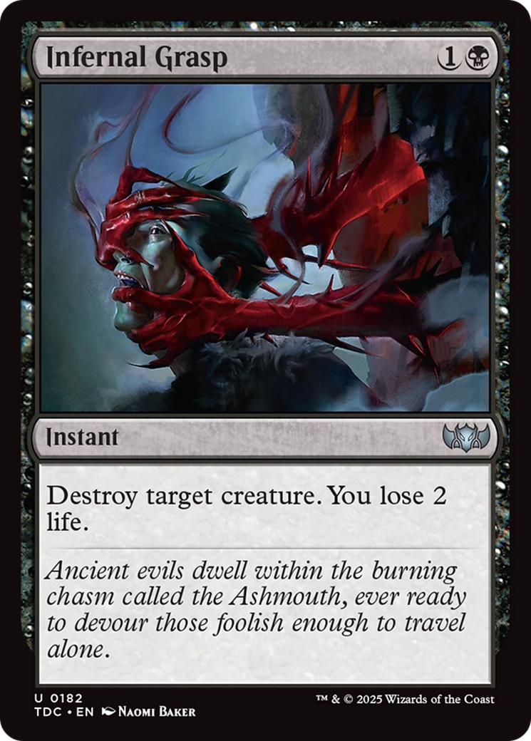 Infernal Grasp (182) [Commander: Tarkir: Dragonstorm]