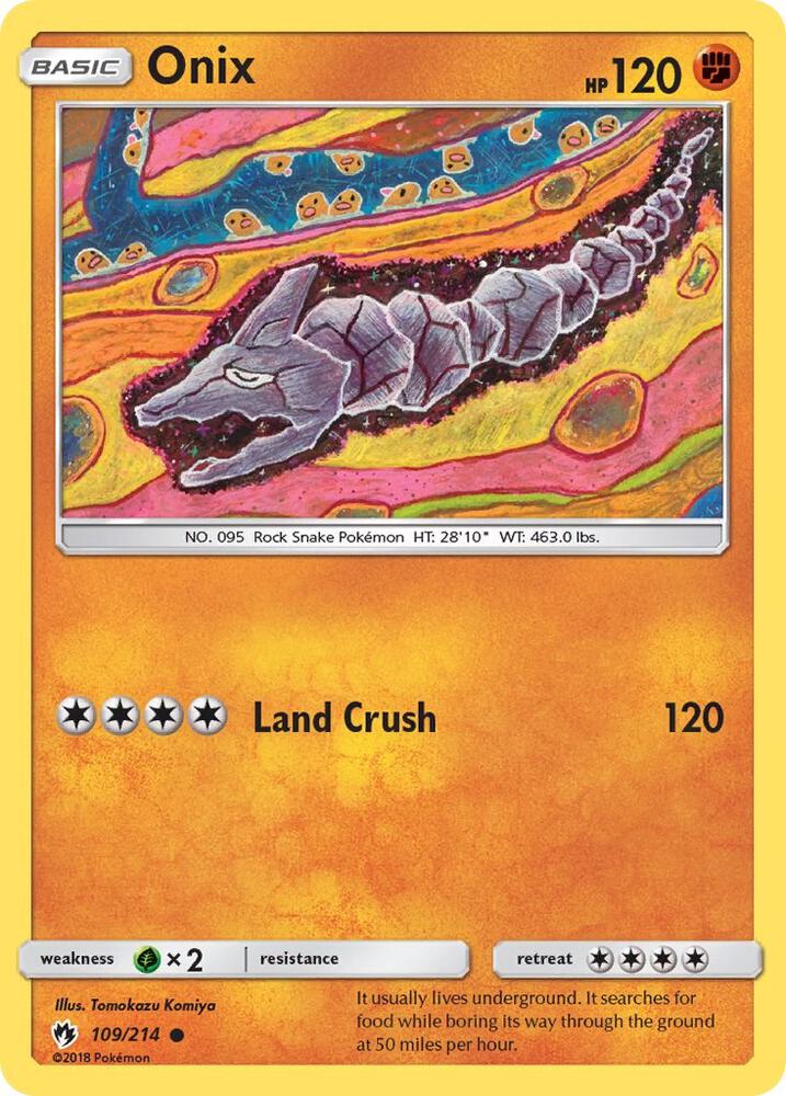 Onix 109/214 (SM - Lost Thunder) 