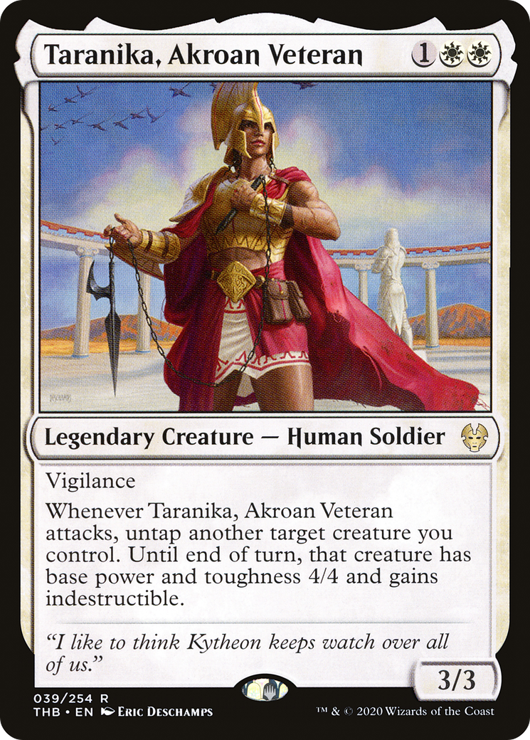 Taranika, Akroan Veteran [Theros Beyond Death] Foil
