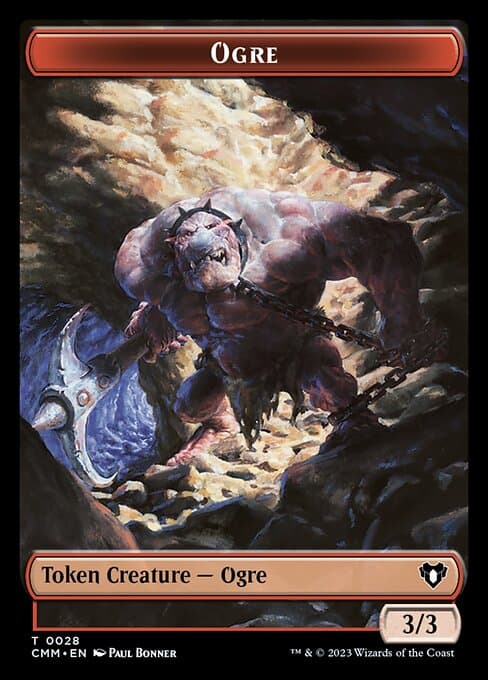 Elemental (0026) // Ogre Double-Sided Token [Commander Masters Tokens] Foil