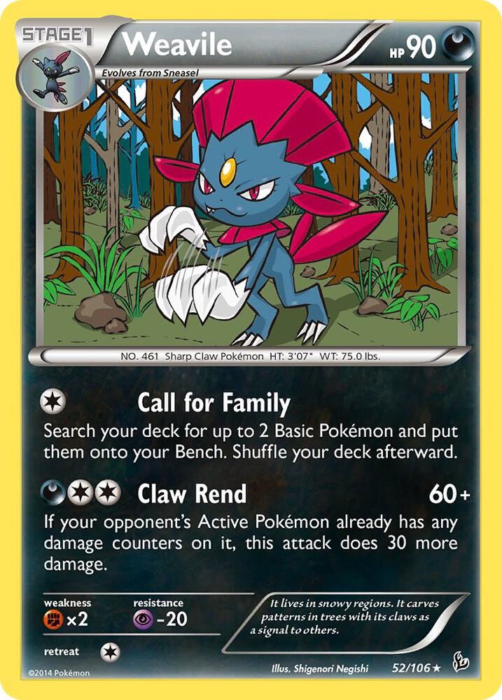 Weavile 52/106 (XY - Flashfire) 