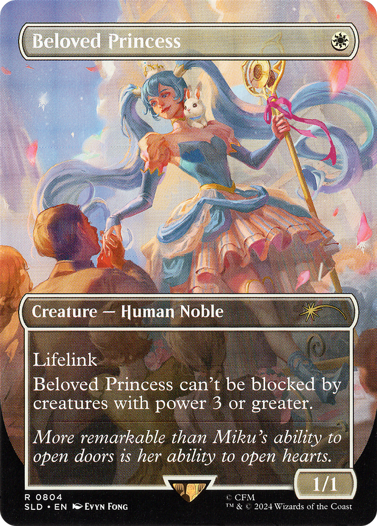 Beloved Princess (804) [Secret Lair Drop]  (Borderless) Foil
