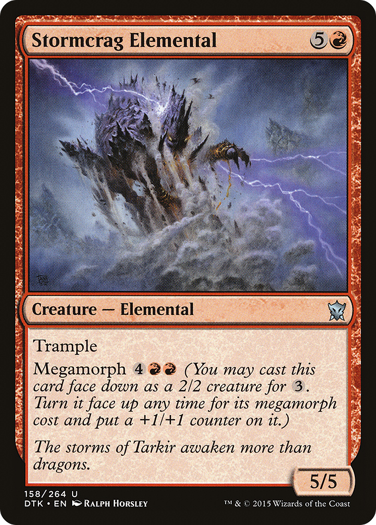 Stormcrag Elemental [Dragons of Tarkir] Foil