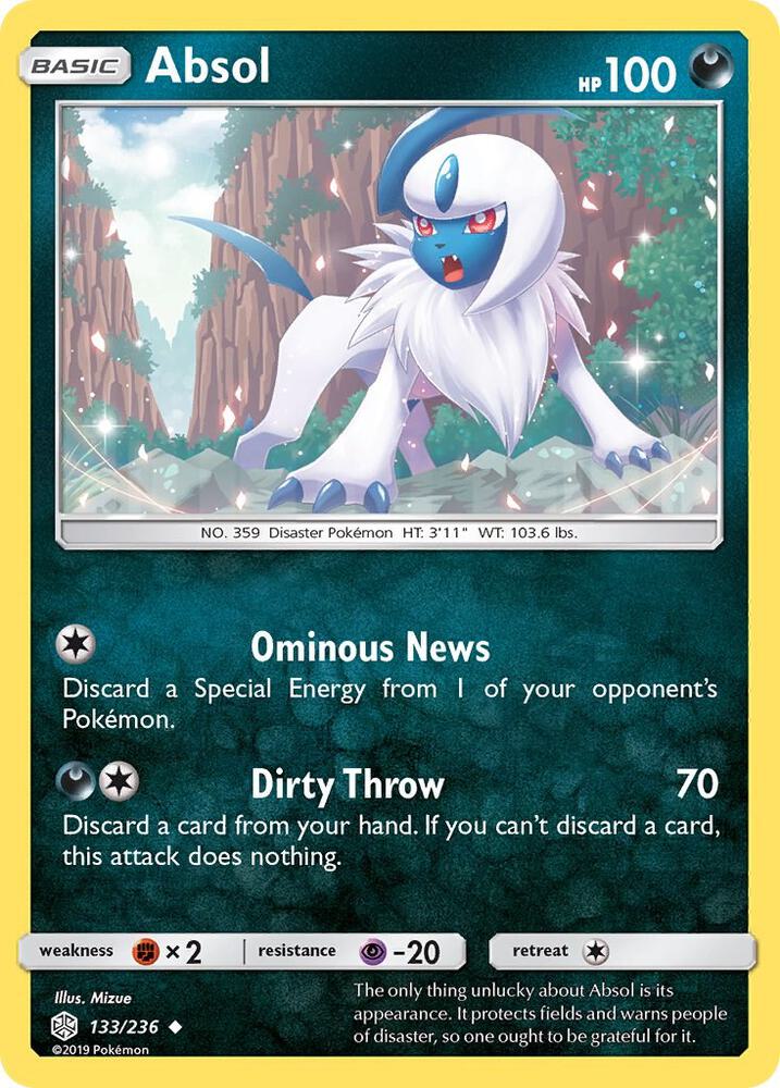 Absol 133/236 (SM - Cosmic Eclipse) 
