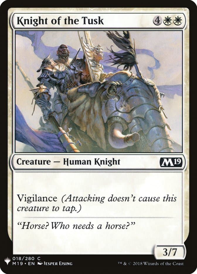 Knight of the Tusk |  (M19-18) [The List]