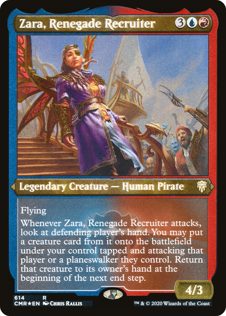 Zara, Renegade Recruiter (614) [Commander Legends]  Foil