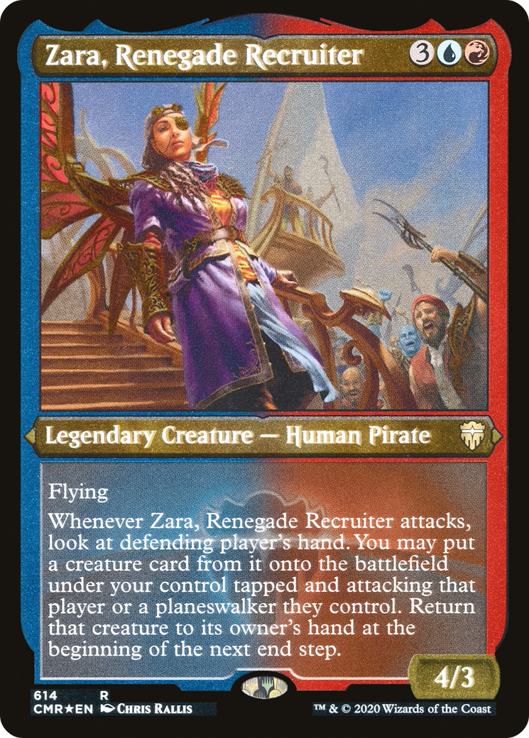 Zara, Renegade Recruiter (614) [Commander Legends]  Foil