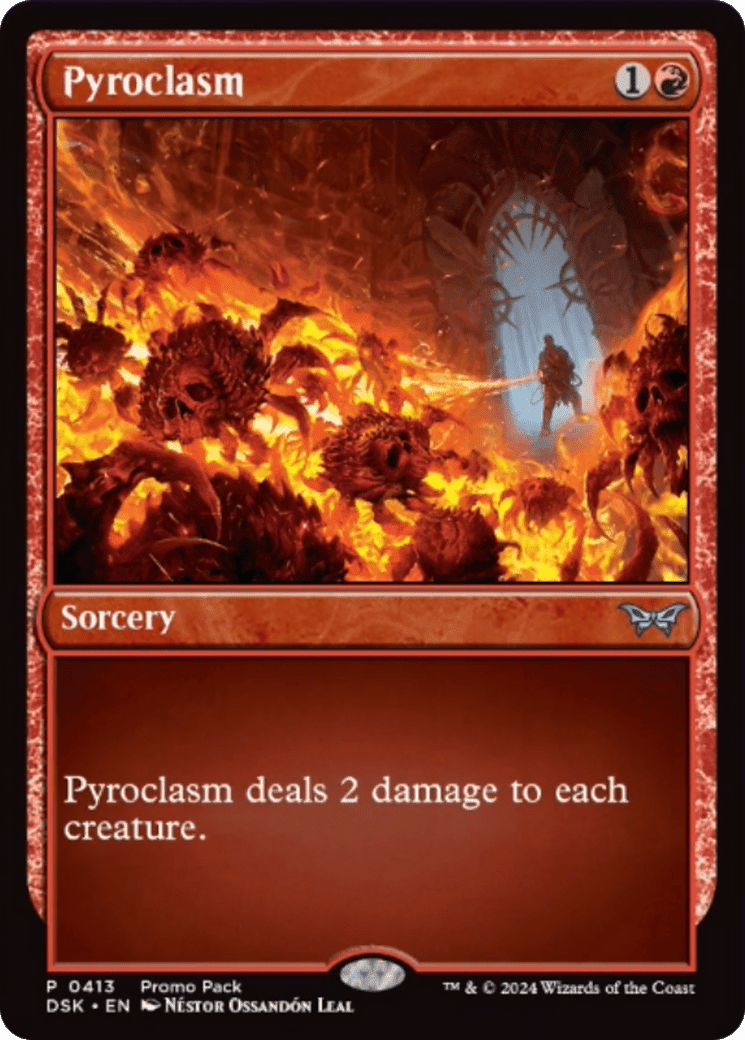 Pyroclasm [Duskmourn: House of Horror Promos] Foil