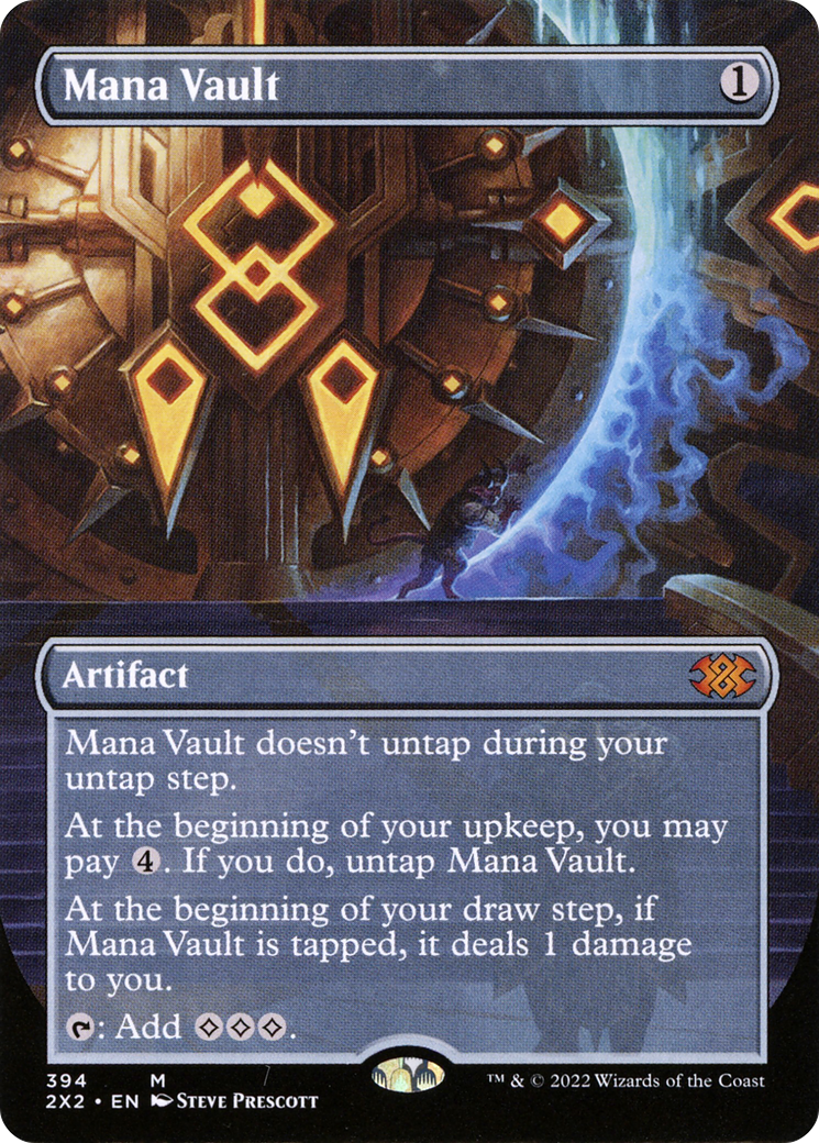 Mana Vault (Borderless Alternate Art) [Double Masters 2022] Foil