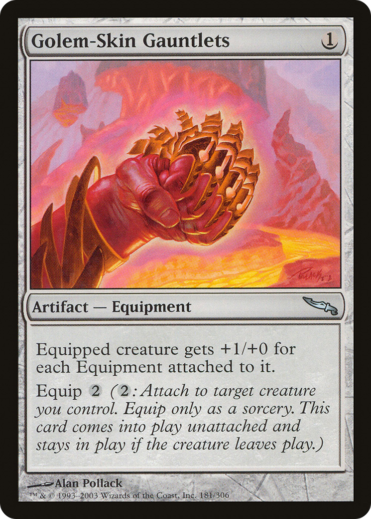 Golem-Skin Gauntlets [Mirrodin] Foil