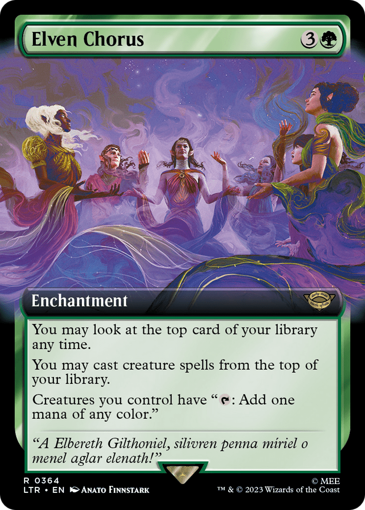 Elven Chorus (Extended Art) [The Lord of the Rings: Tales of Middle-Earth] Foil