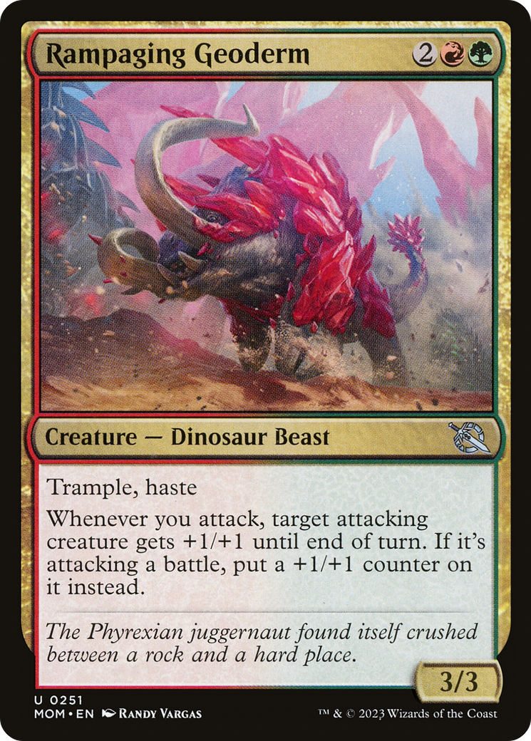 Rampaging Geoderm [March of the Machine] Foil