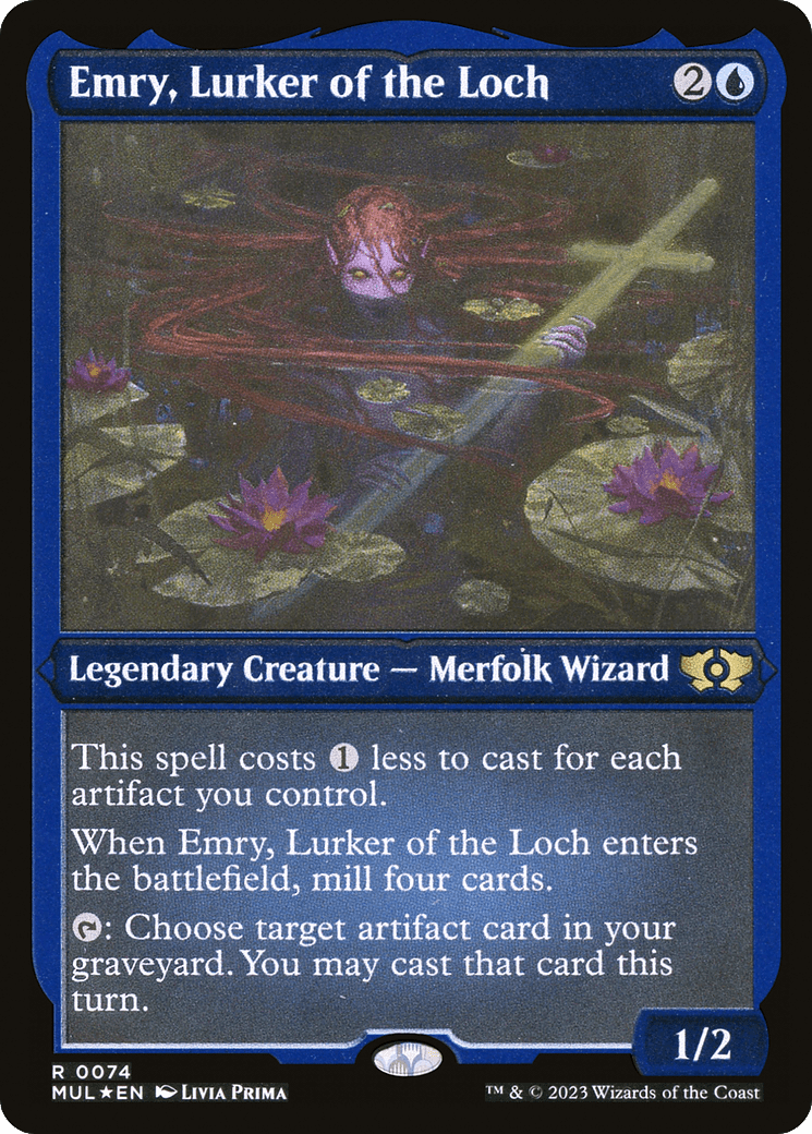 Emry, Lurker of the Loch (Foil Etched) |  Foil (074) [Multiverse Legends]