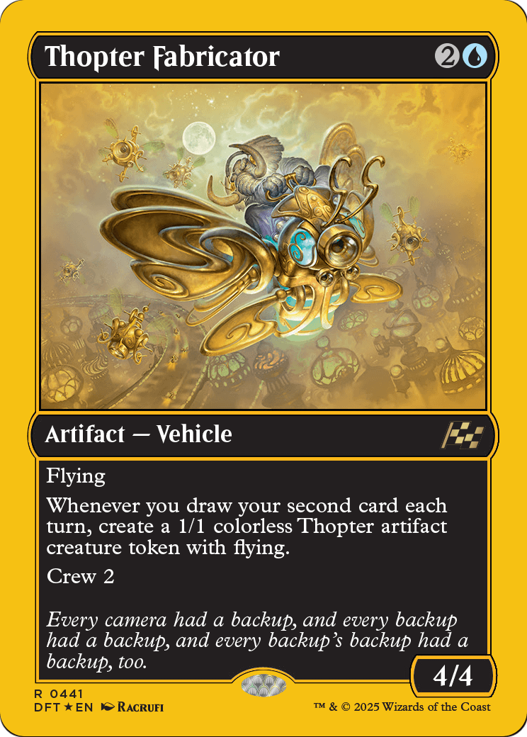 Thopter Fabricator |  Foil (441) [Aetherdrift]