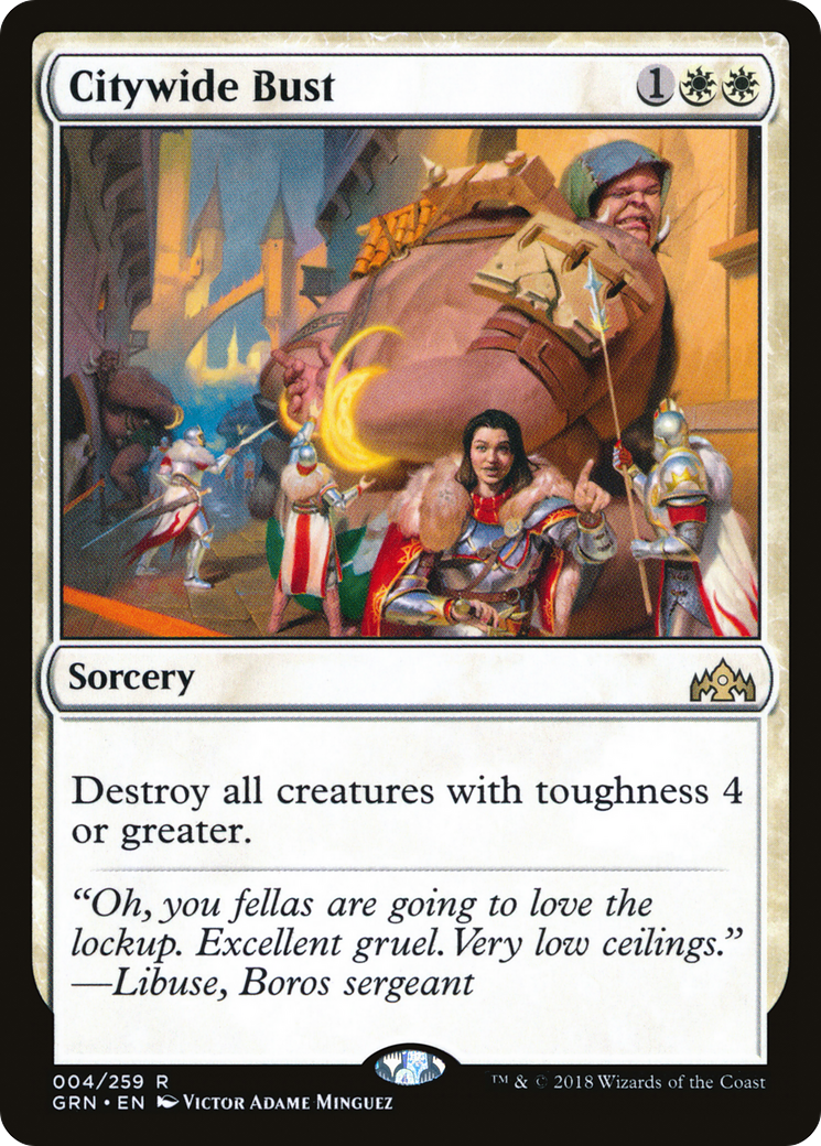 Citywide Bust [Guilds of Ravnica] Foil