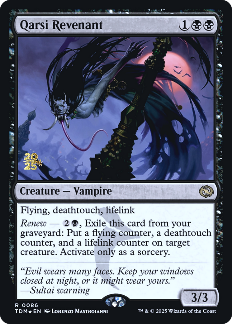 Qarsi Revenant (086) [Prerelease Cards]  Foil