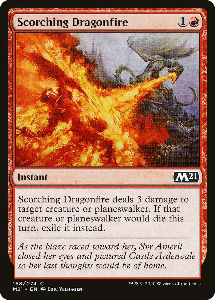 Scorching Dragonfire [Core Set 2021] Foil