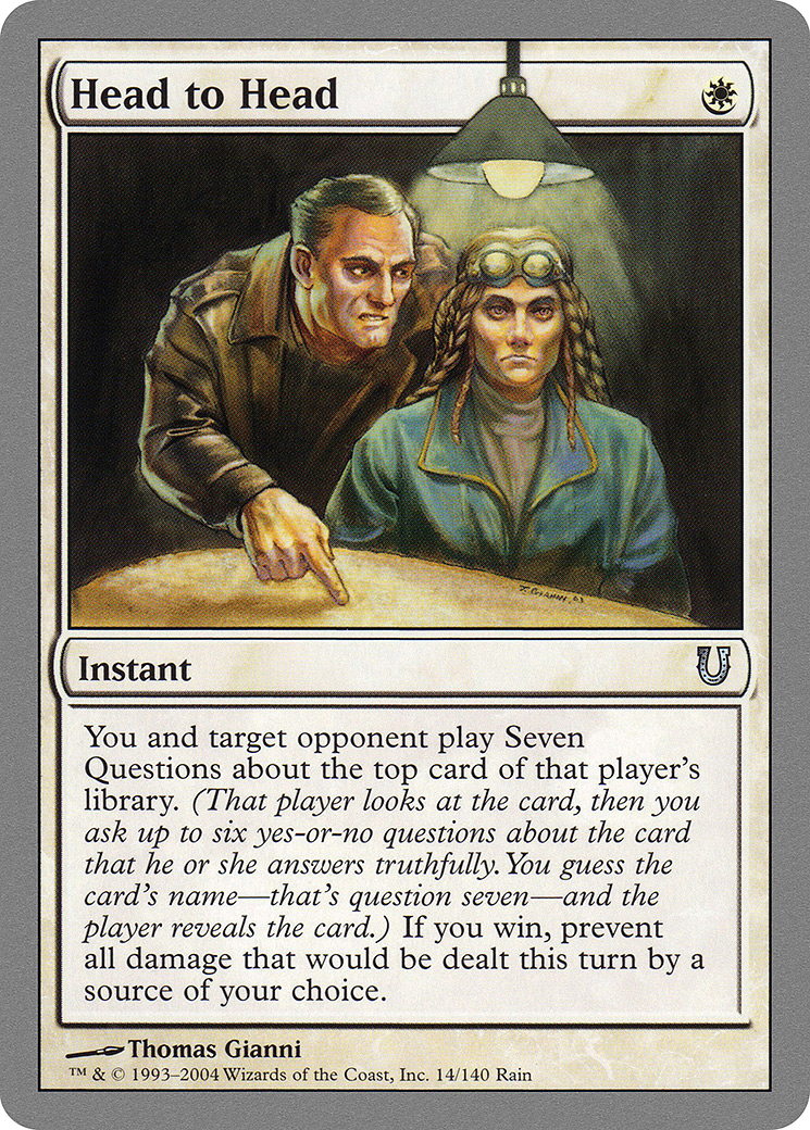 Head to Head [Unhinged] Foil
