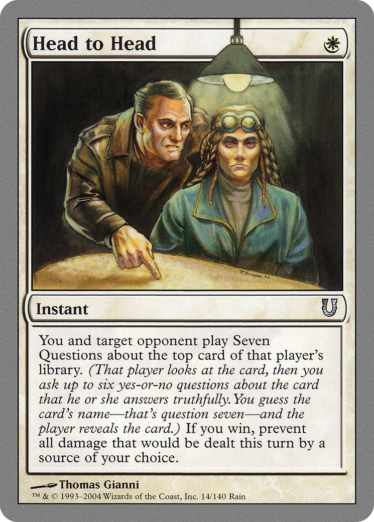 Head to Head [Unhinged] Foil
