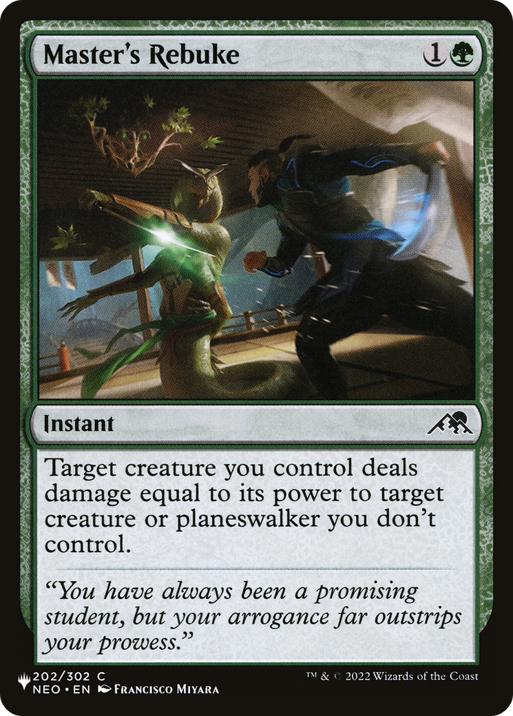 Master's Rebuke |  (NEO-202) [The List]