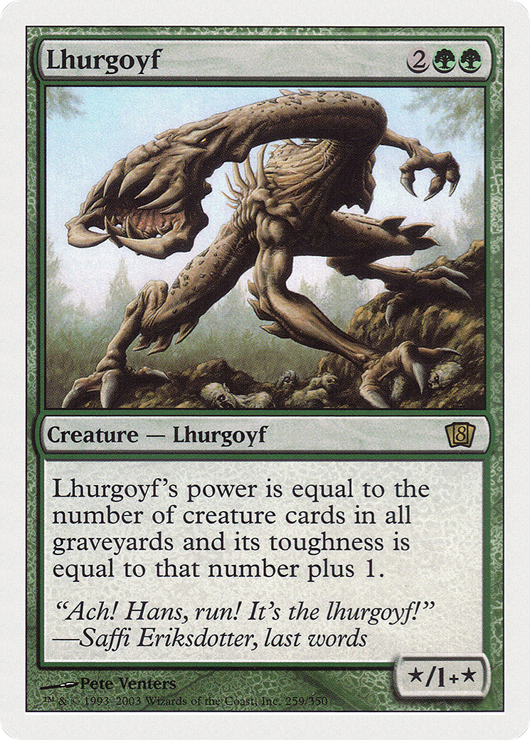 Lhurgoyf [Eighth Edition] Foil