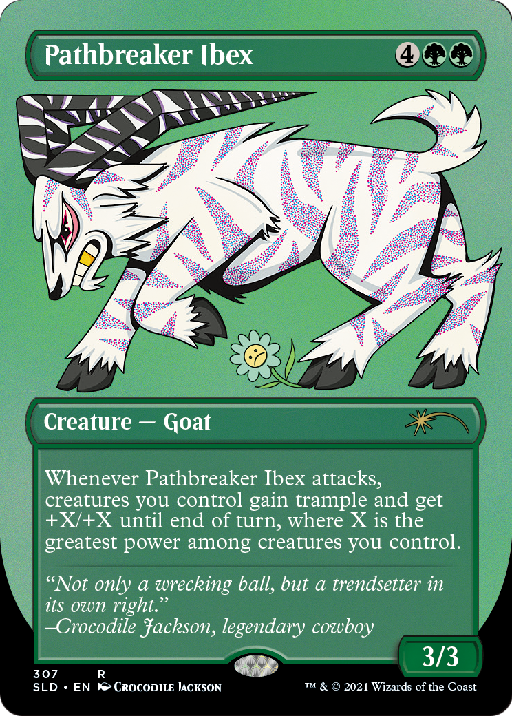 Pathbreaker Ibex (SLD-307) - Secret Lair Drop (Borderless) Etched Foil