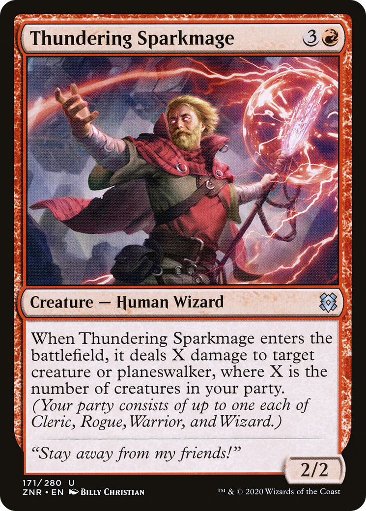 Thundering Sparkmage [Zendikar Rising] Foil