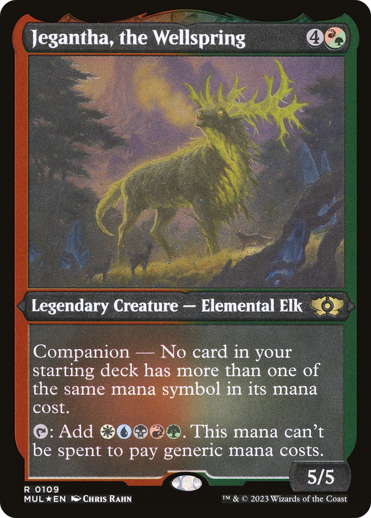 Jegantha, the Wellspring (Foil Etched) |  Foil (109) [Multiverse Legends]