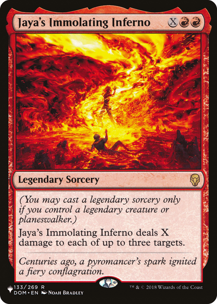 Jaya's Immolating Inferno |  (DOM-133) [The List]