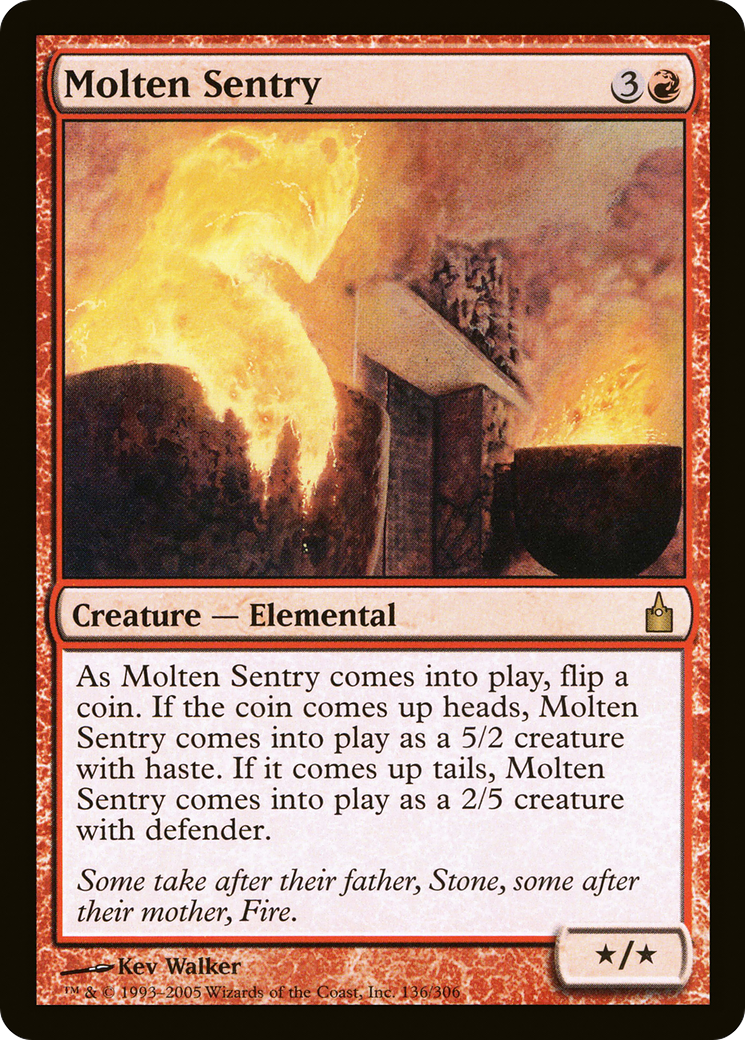 Molten Sentry [Ravnica: City of Guilds] Foil