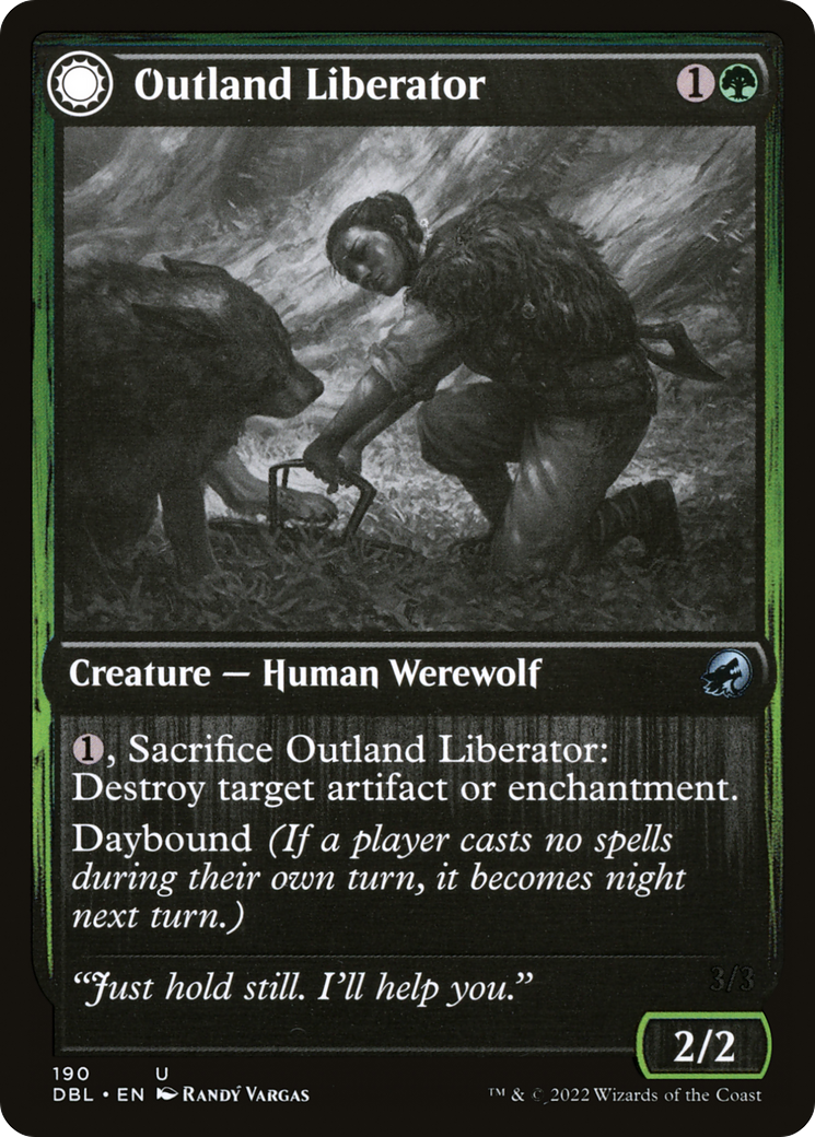 Outland Liberator // Frenzied Trapbreaker [Innistrad: Double Feature] Foil
